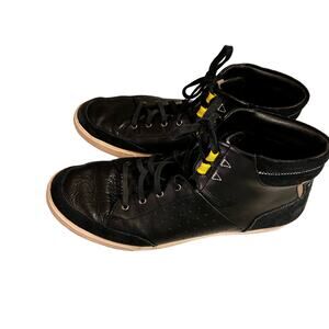 COLE‎ HAAN Owen Sport Black High Top Size 11.5 Men Leather/suede Lace-Up